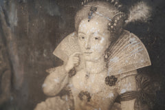 A Framed Mezzotint By John Faber Jr (c.1684-1756); The Most Illustrious Princess Elizabeth Crown'd Queen of England 1742