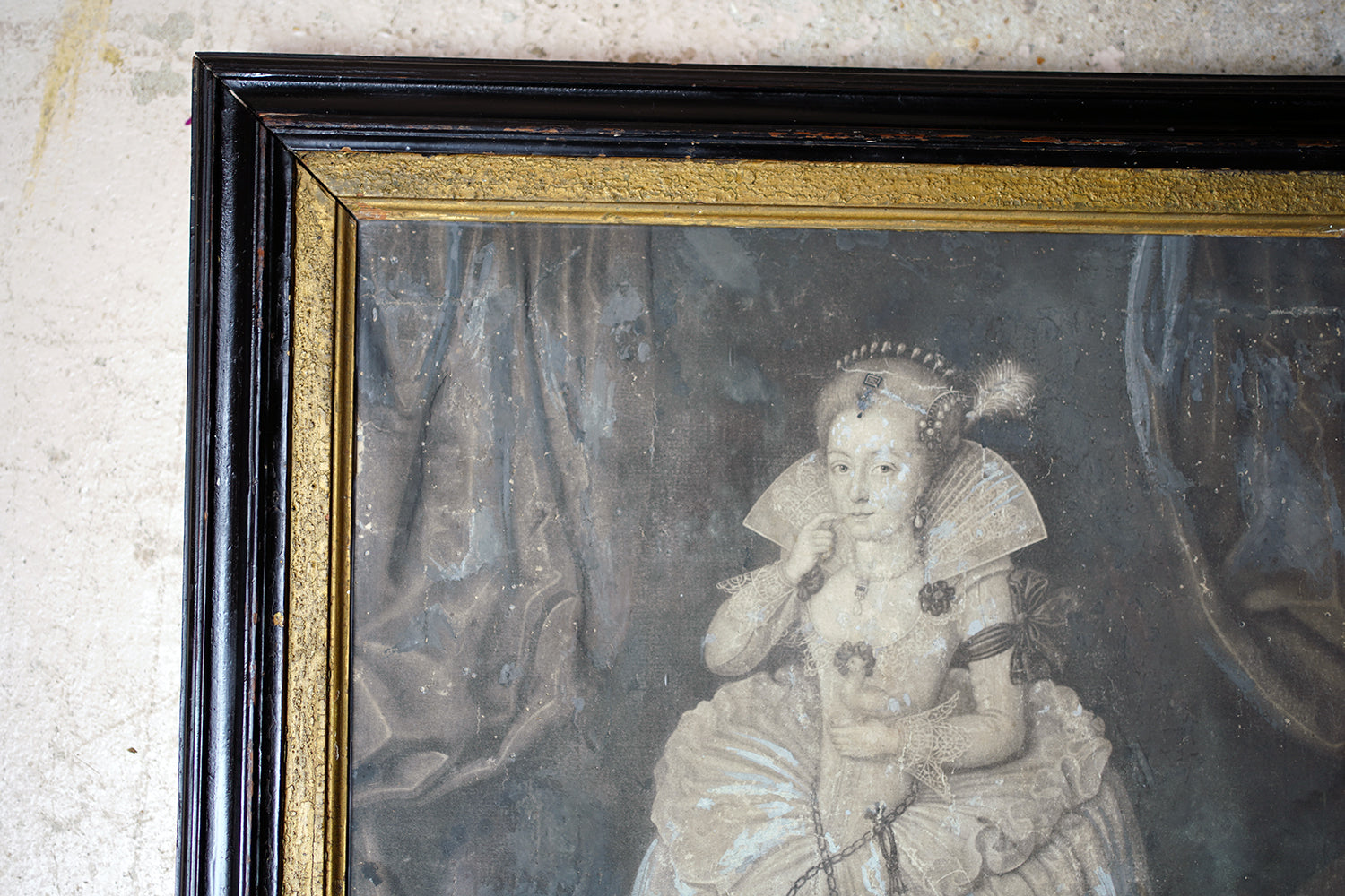 A Framed Mezzotint By John Faber Jr (c.1684-1756); The Most Illustrious Princess Elizabeth Crown'd Queen of England 1742