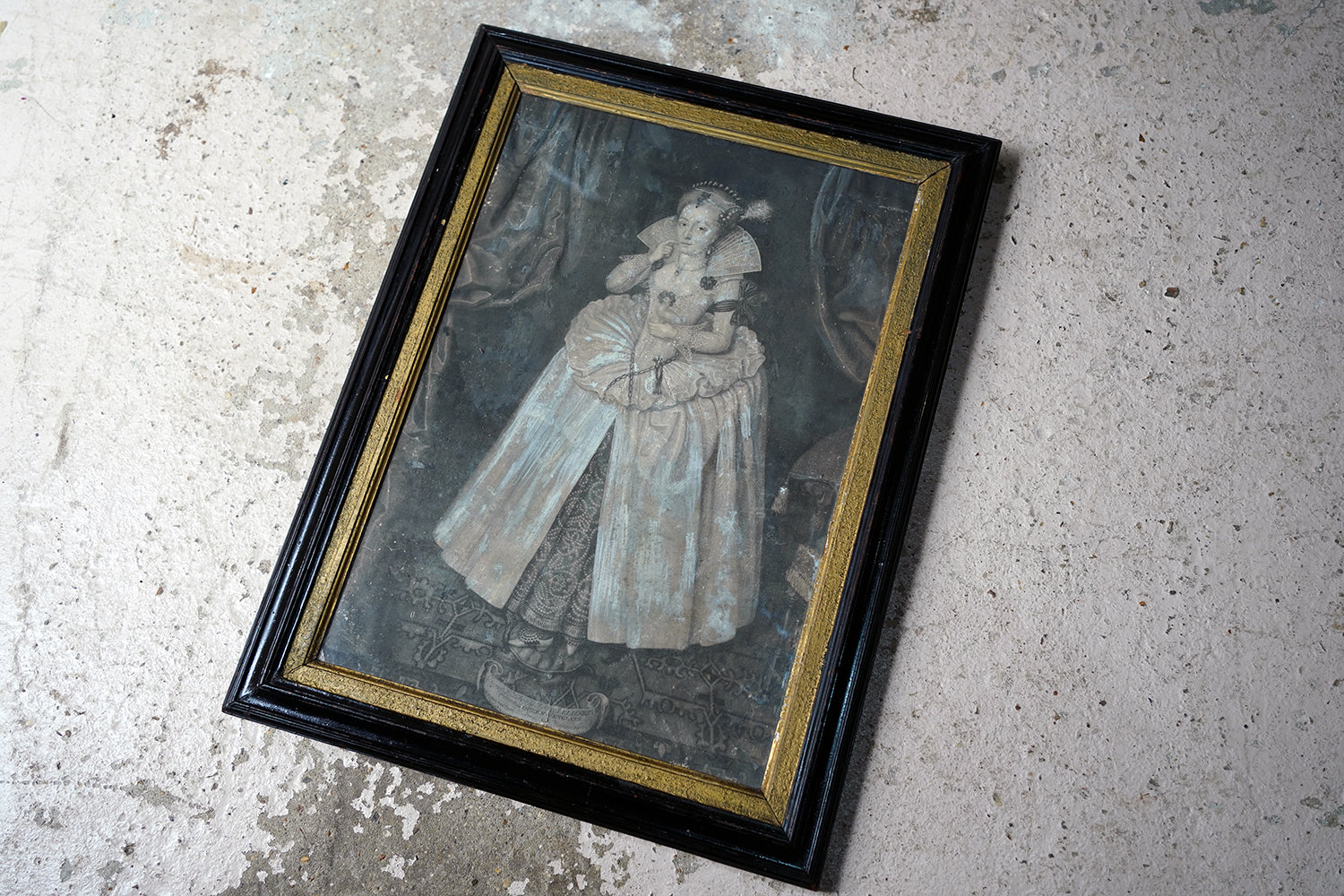 A Framed Mezzotint By John Faber Jr (c.1684-1756); The Most Illustrious Princess Elizabeth Crown'd Queen of England 1742
