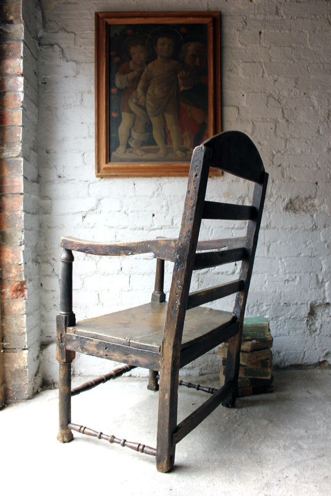 A Charming George II Estate-Made Provincial Open Armchair c.1730