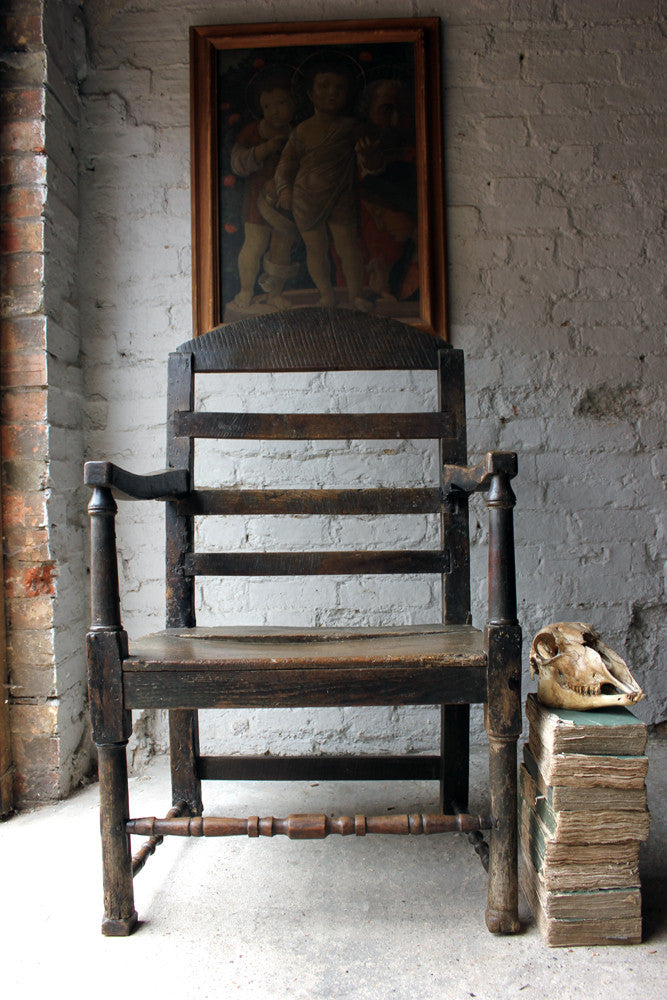 A Charming George II Estate-Made Provincial Open Armchair c.1730