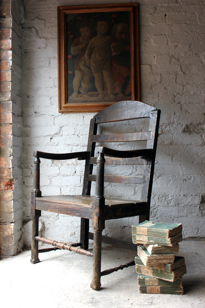 A Charming George II Estate-Made Provincial Open Armchair c.1730