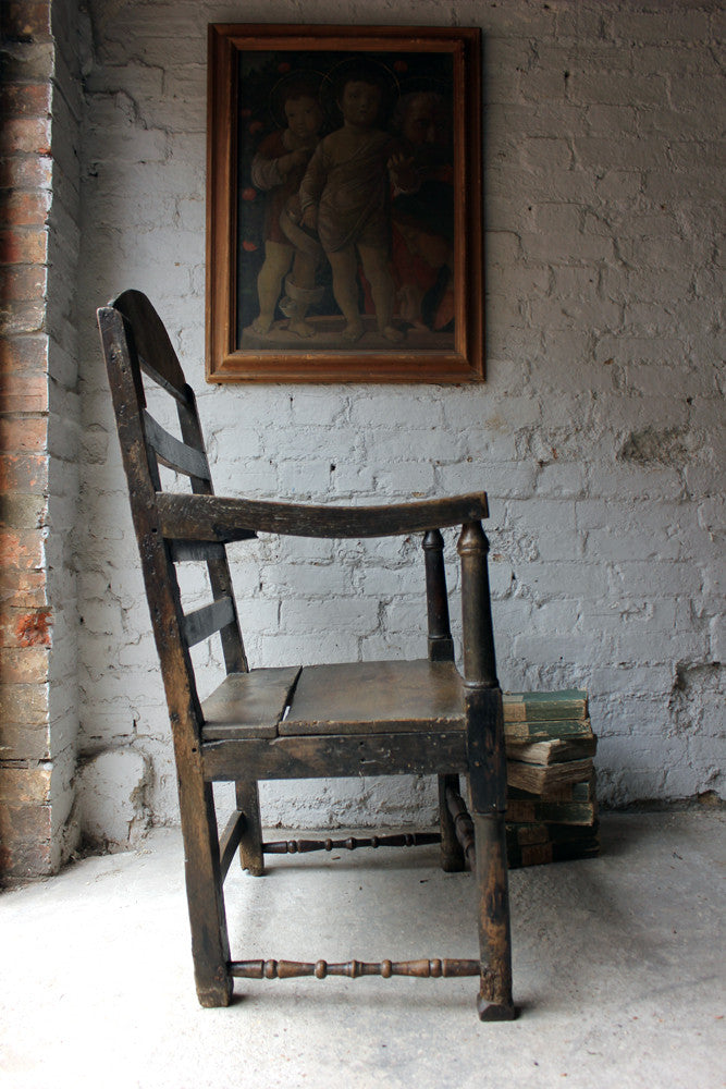 A Charming George II Estate-Made Provincial Open Armchair c.1730
