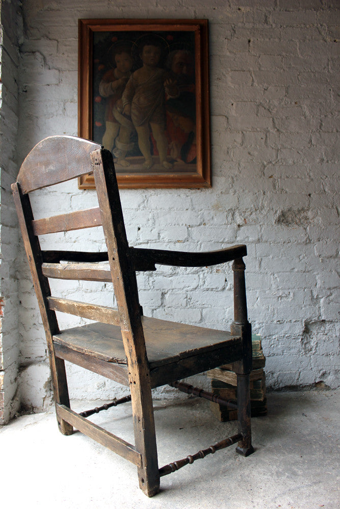 A Charming George II Estate-Made Provincial Open Armchair c.1730