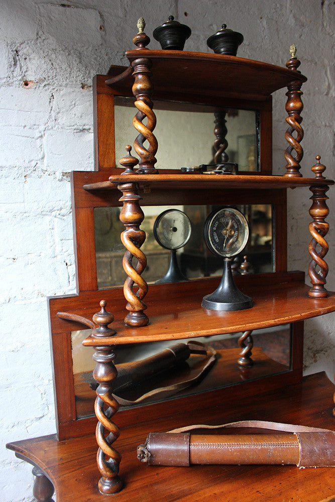 A Fine Early Victorian Mahogany & Mirrored Glass Étagère c.1840