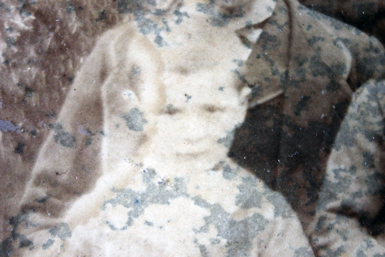 A Distressed Mid 19thC French Framed Daguerreotype of a Family