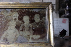 A Distressed Mid 19thC French Framed Daguerreotype of a Family