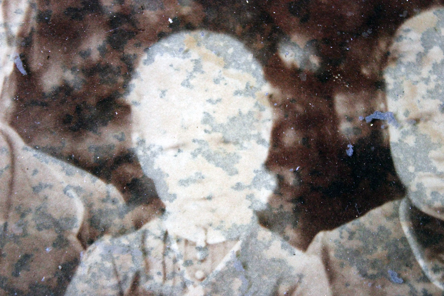 A Distressed Mid 19thC French Framed Daguerreotype of a Family