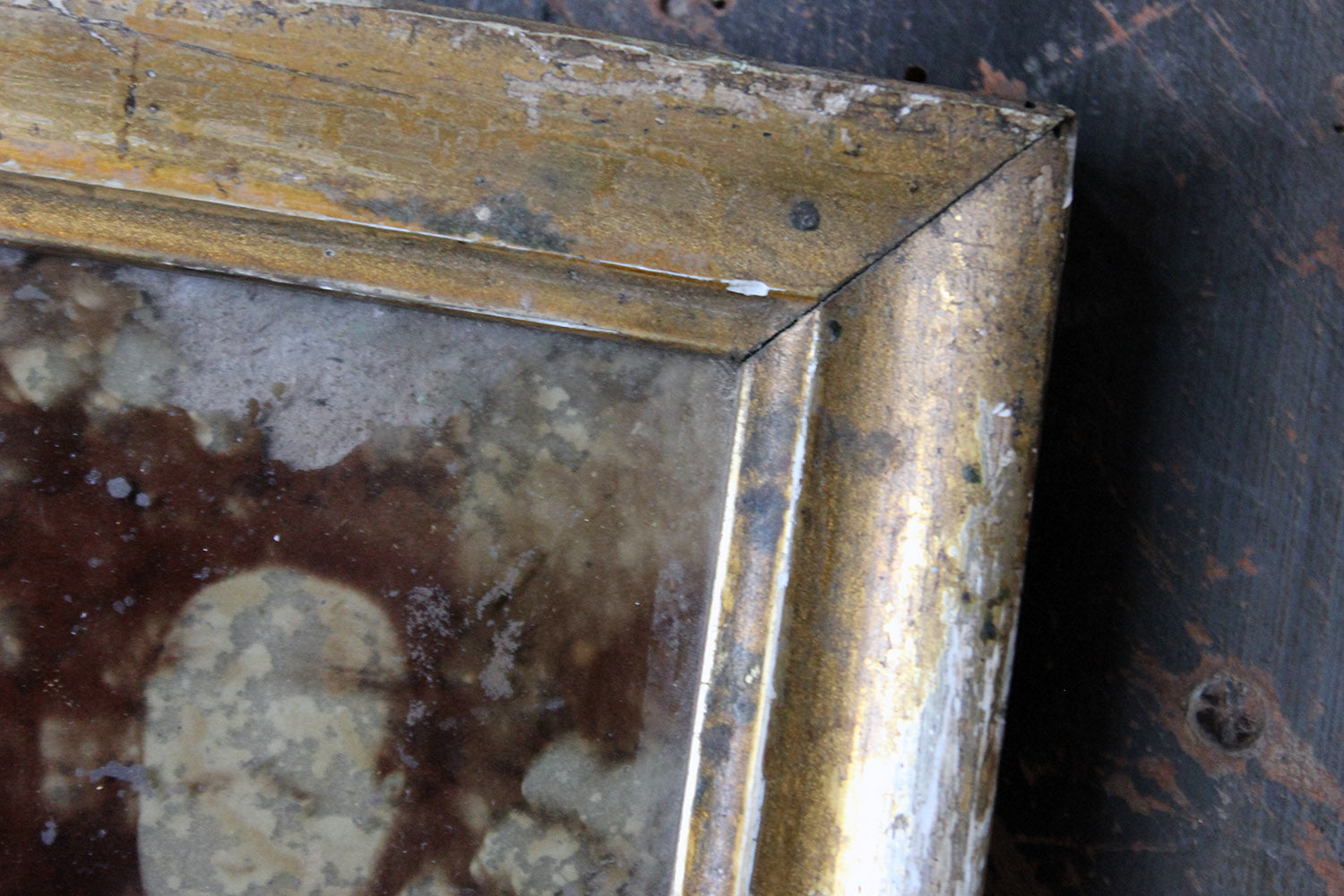A Distressed Mid 19thC French Framed Daguerreotype of a Family