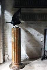 A Decorative Faux Sienna Marble Plaster Column c.1890