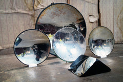 A Collection of Five Mid-20thC WWII Period Parabolic Concave & Prism Mirrors c.1940-68