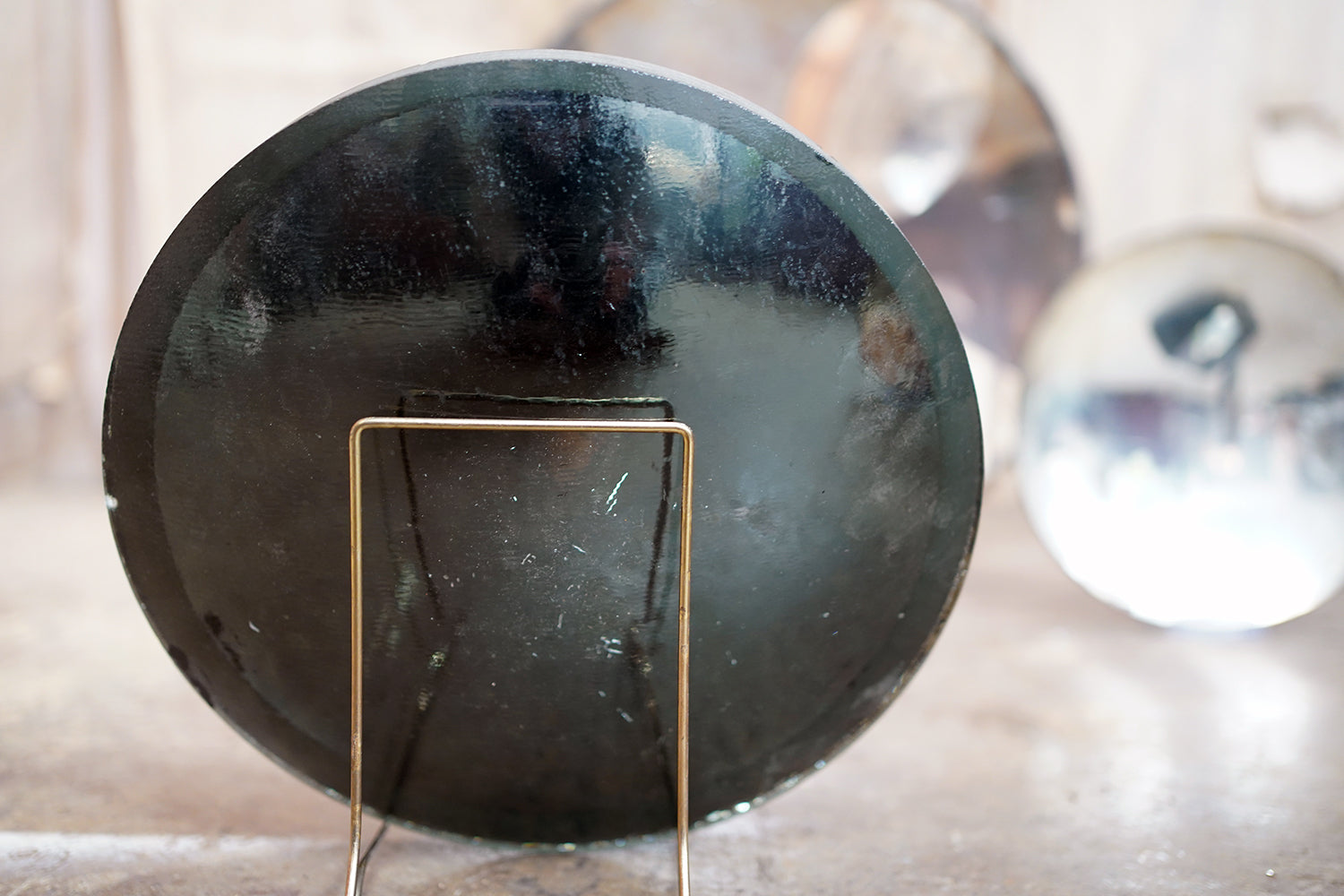 A Collection of Five Mid-20thC WWII Period Parabolic Concave & Prism Mirrors c.1940-68