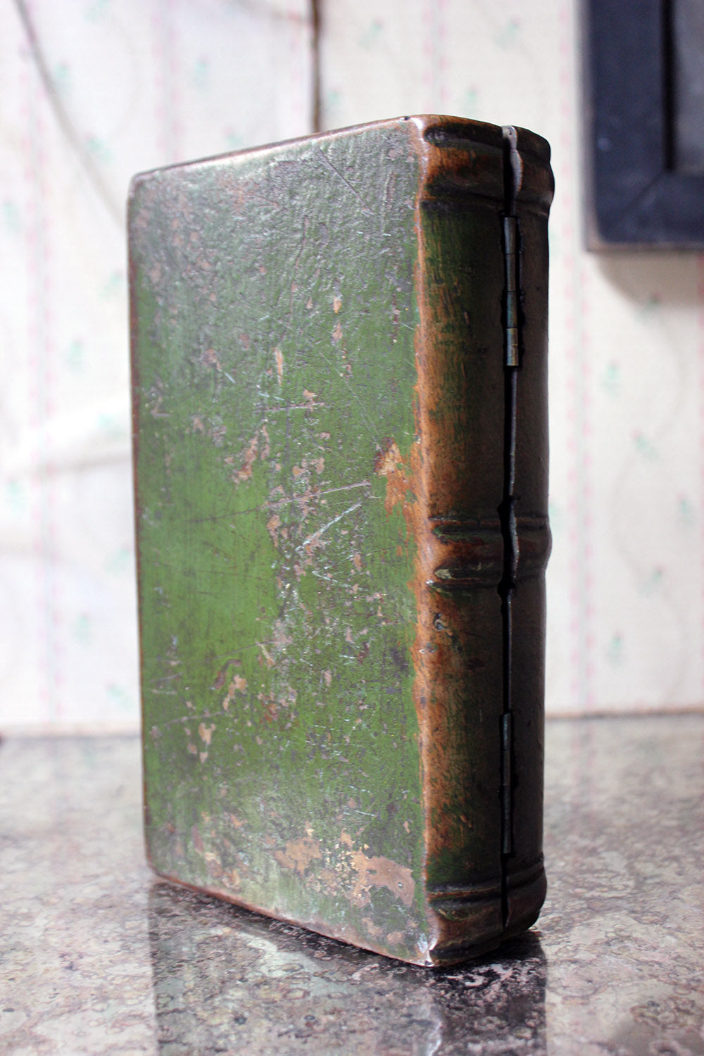 A George III Period Folk Art Painted Book Box c.1800