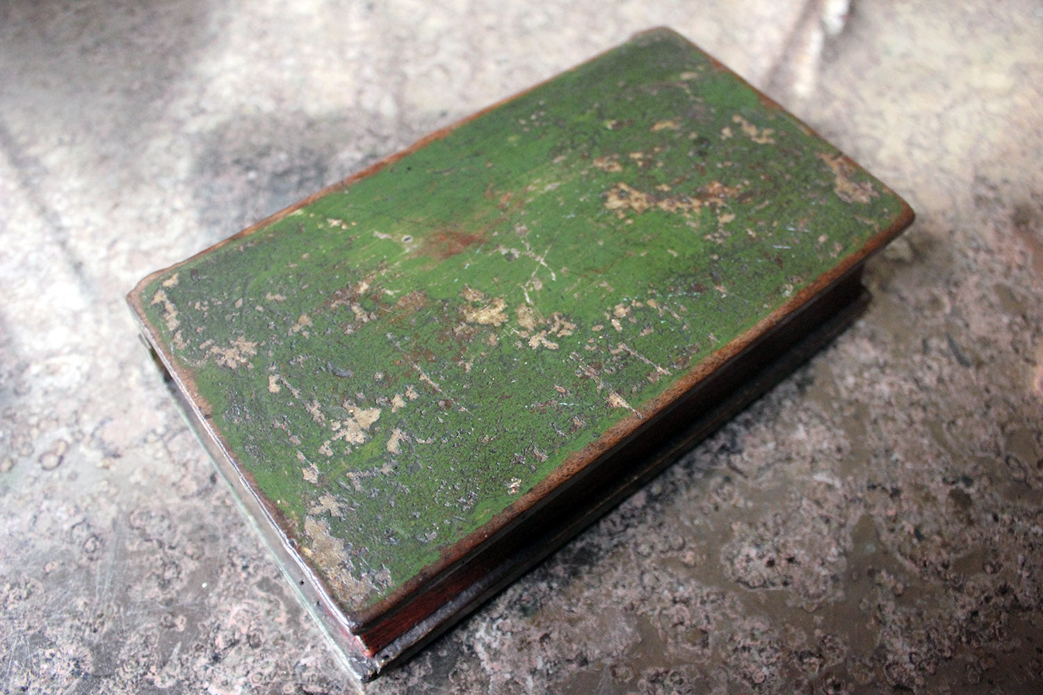 A George III Period Folk Art Painted Book Box c.1800