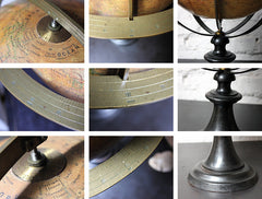 A Good c.1885 French Terrestrial Table Globe; “Globe Terrestre” prepared by J FOREST, Paris