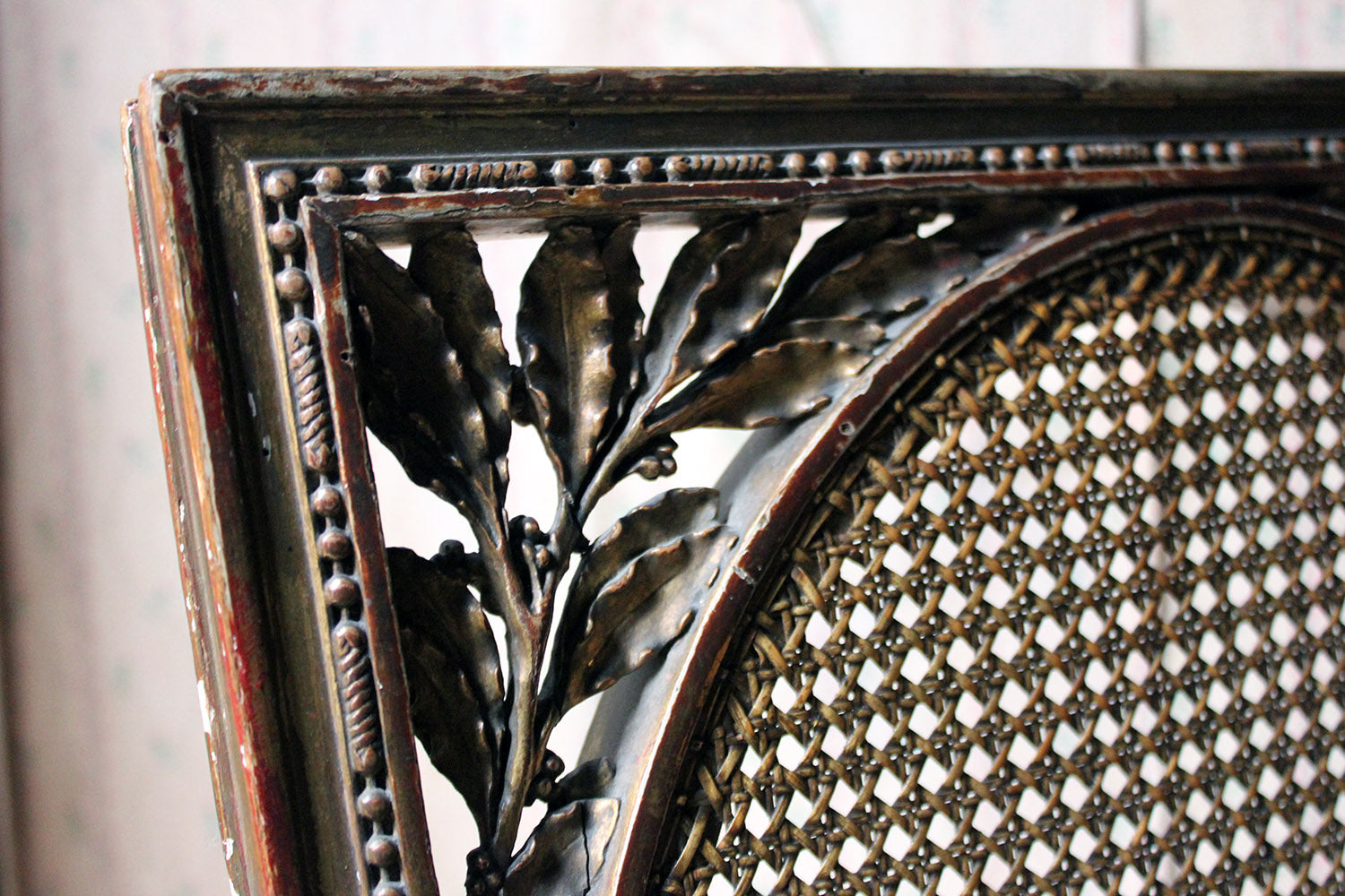 A 19thC French Carved Giltwood Open Armchair c.1880
