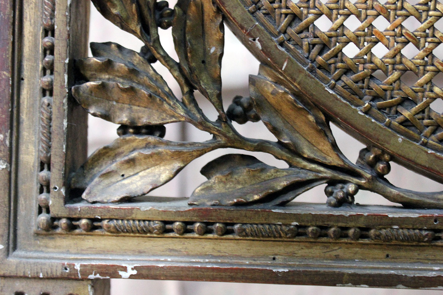 A 19thC French Carved Giltwood Open Armchair c.1880