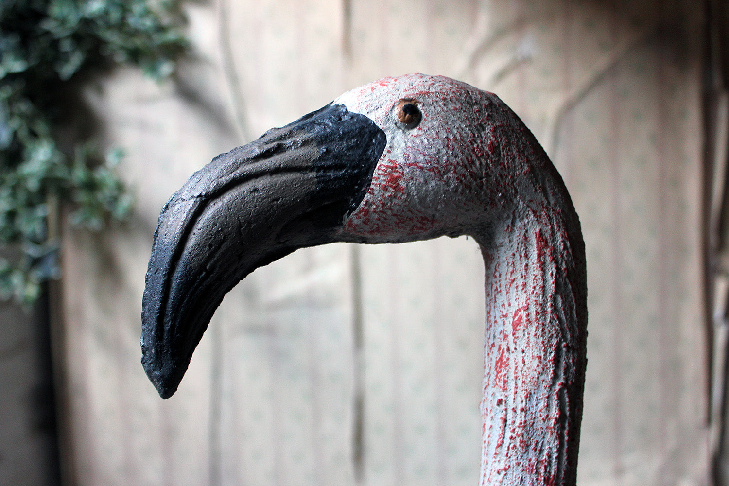 A French Mid-20thC Painted Garden Statue of a Greater Flamingo