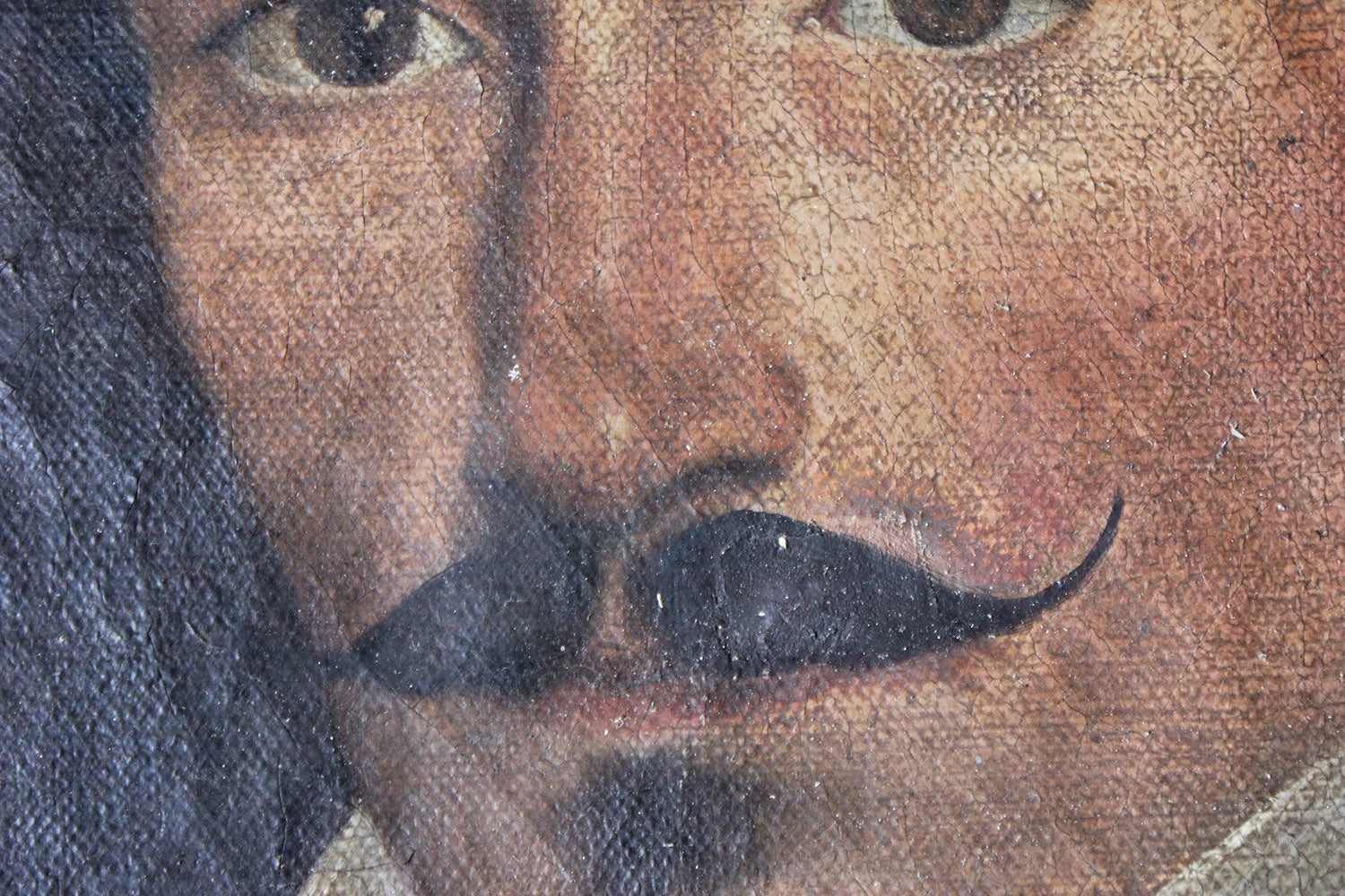 A 19thC French School Oil on Canvas Portrait of a Moustachioed Gentleman c.1870-80