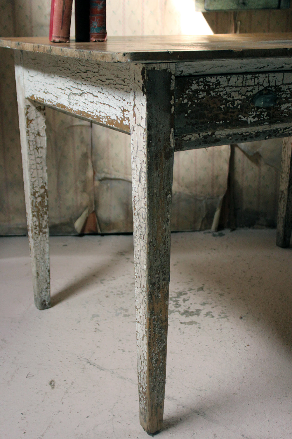 A French Painted Pine Side Table c.1890