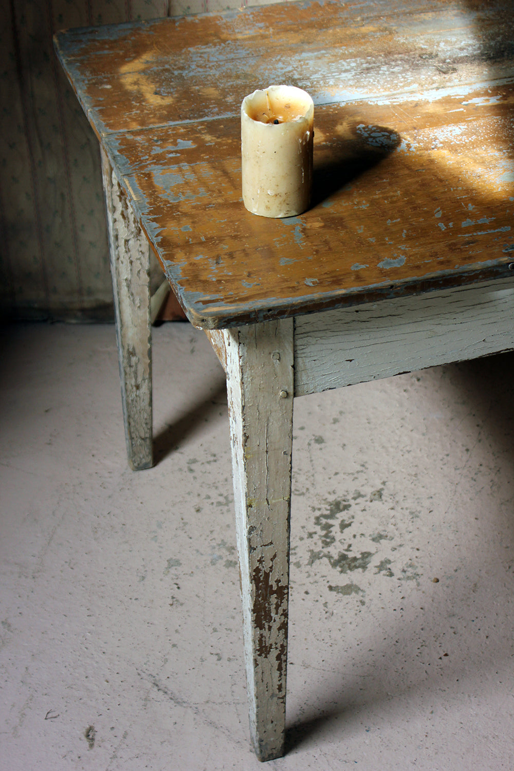 A French Painted Pine Side Table c.1890