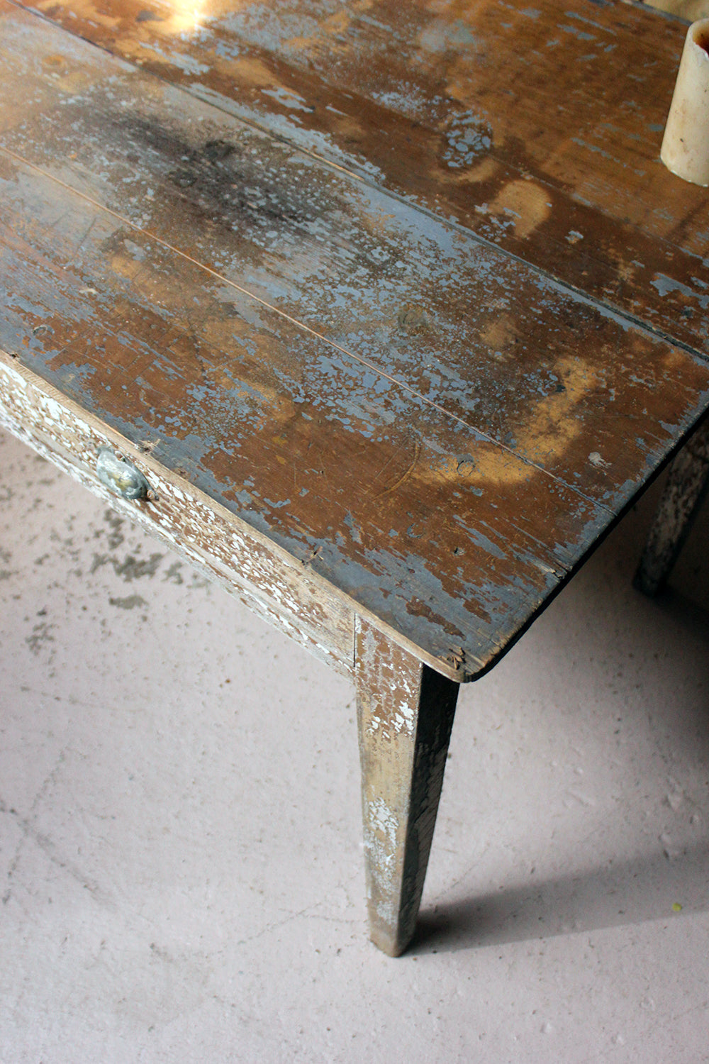 A French Painted Pine Side Table c.1890