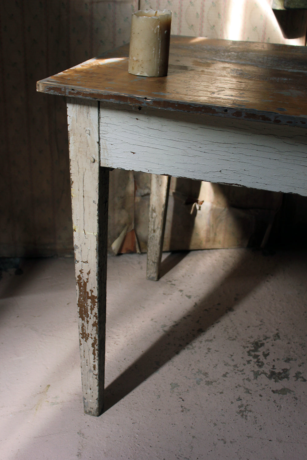 A French Painted Pine Side Table c.1890