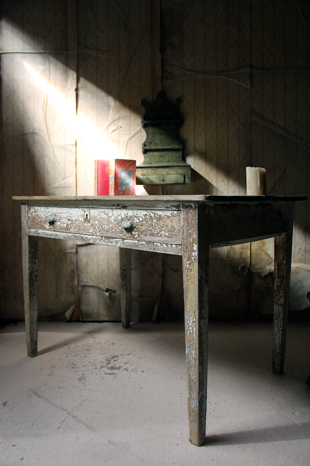 A French Painted Pine Side Table c.1890
