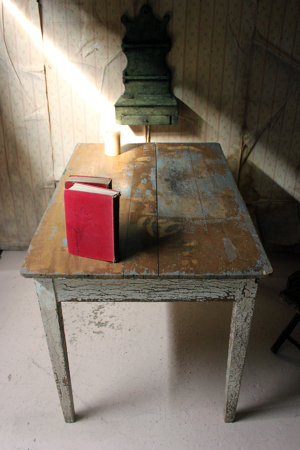 A French Painted Pine Side Table c.1890