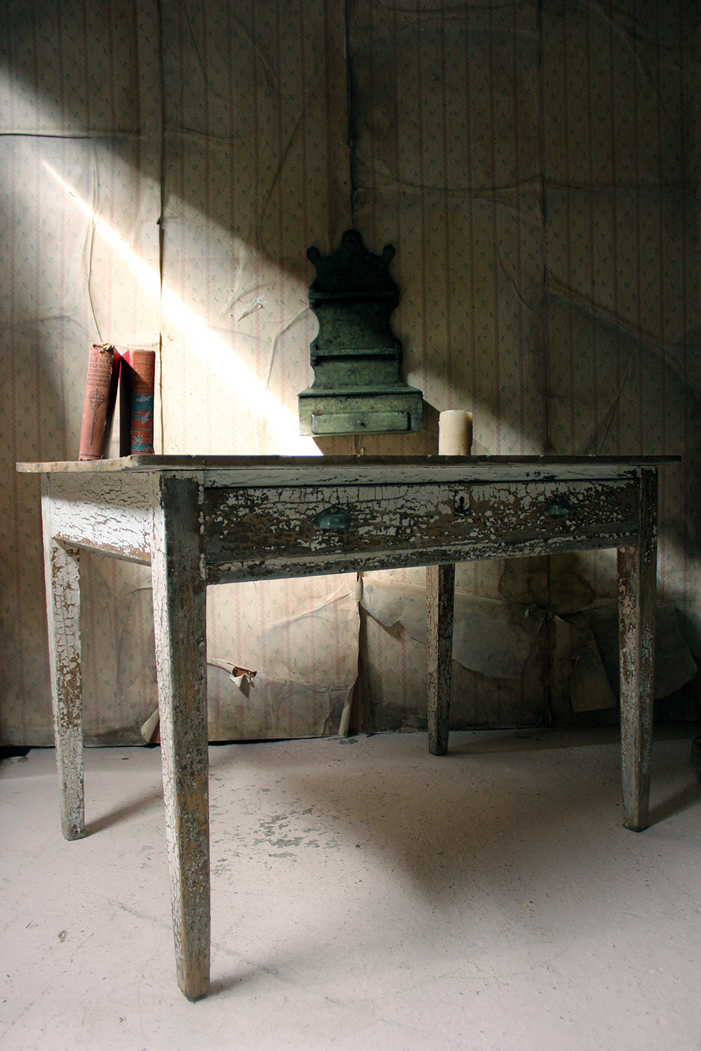 A French Painted Pine Side Table c.1890