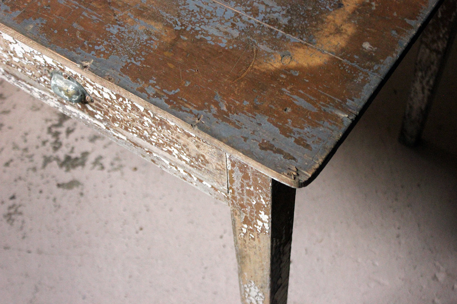 A French Painted Pine Side Table c.1890