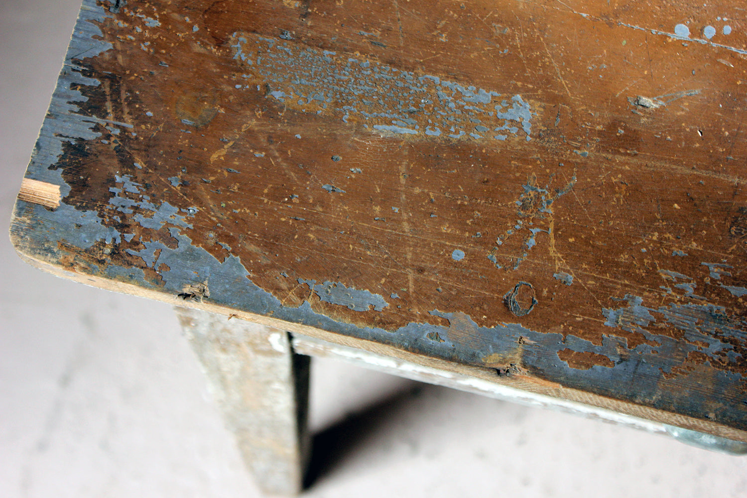 A French Painted Pine Side Table c.1890