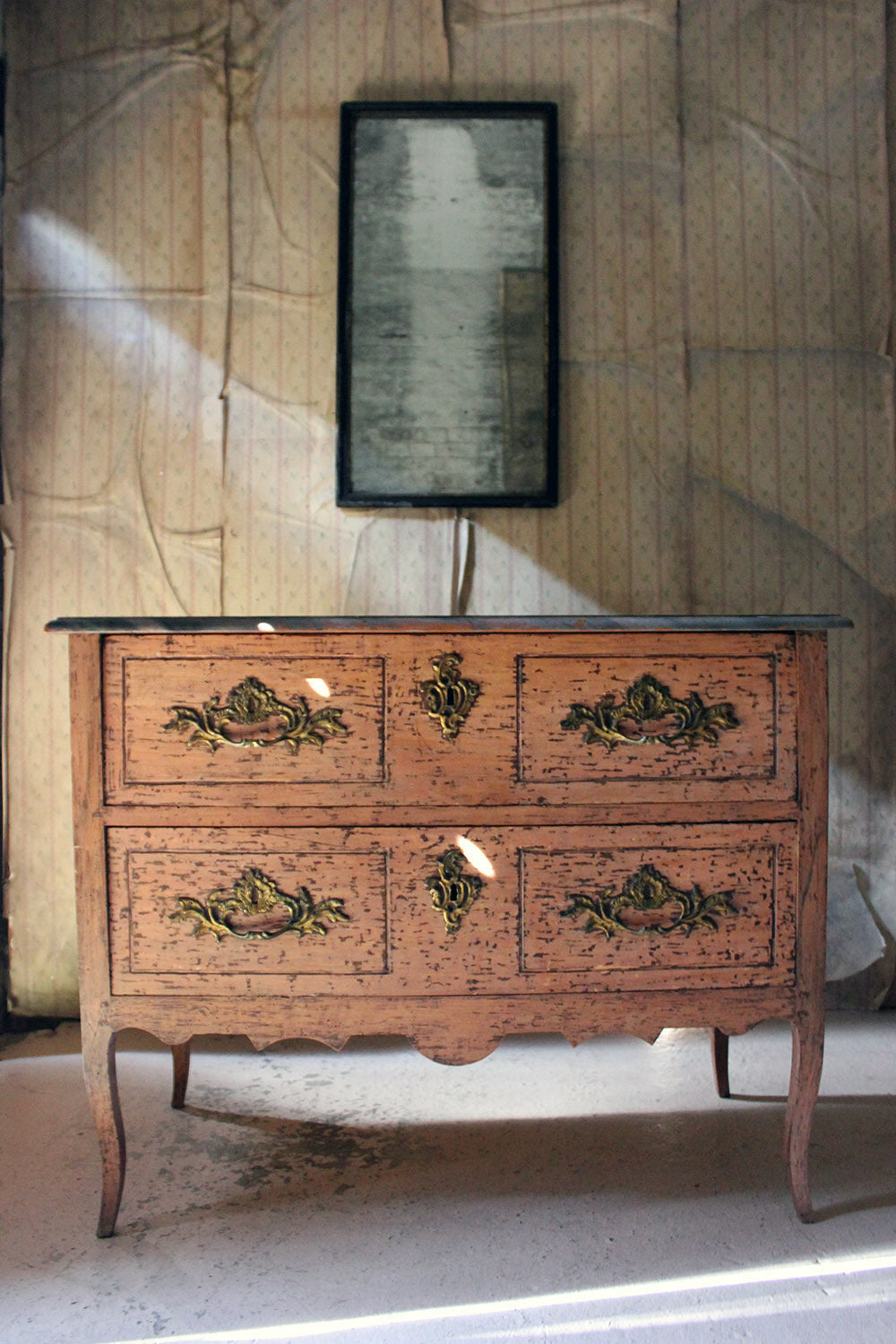 A French Louis XV Style Period Painted Pine Commode c.1890