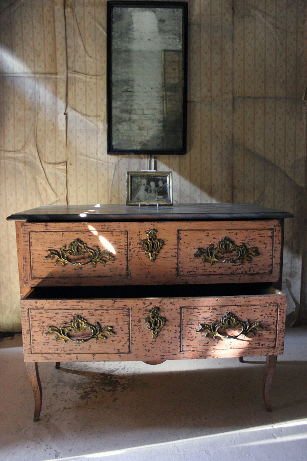 A French Louis XV Style Period Painted Pine Commode c.1890