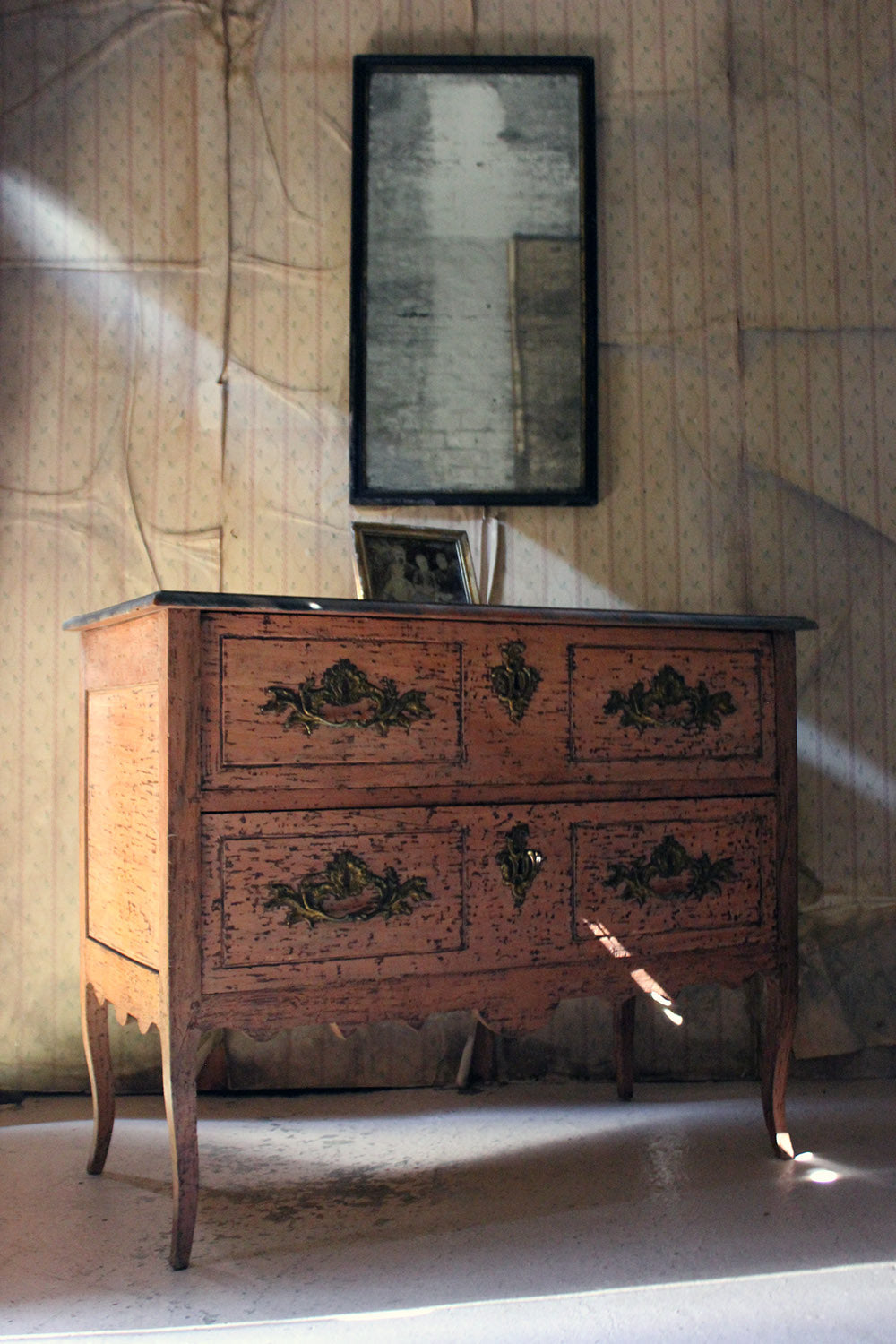 A French Louis XV Style Period Painted Pine Commode c.1890