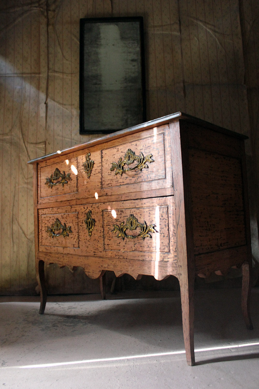 A French Louis XV Style Period Painted Pine Commode c.1890