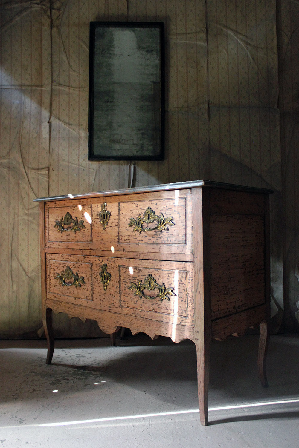 A French Louis XV Style Period Painted Pine Commode c.1890