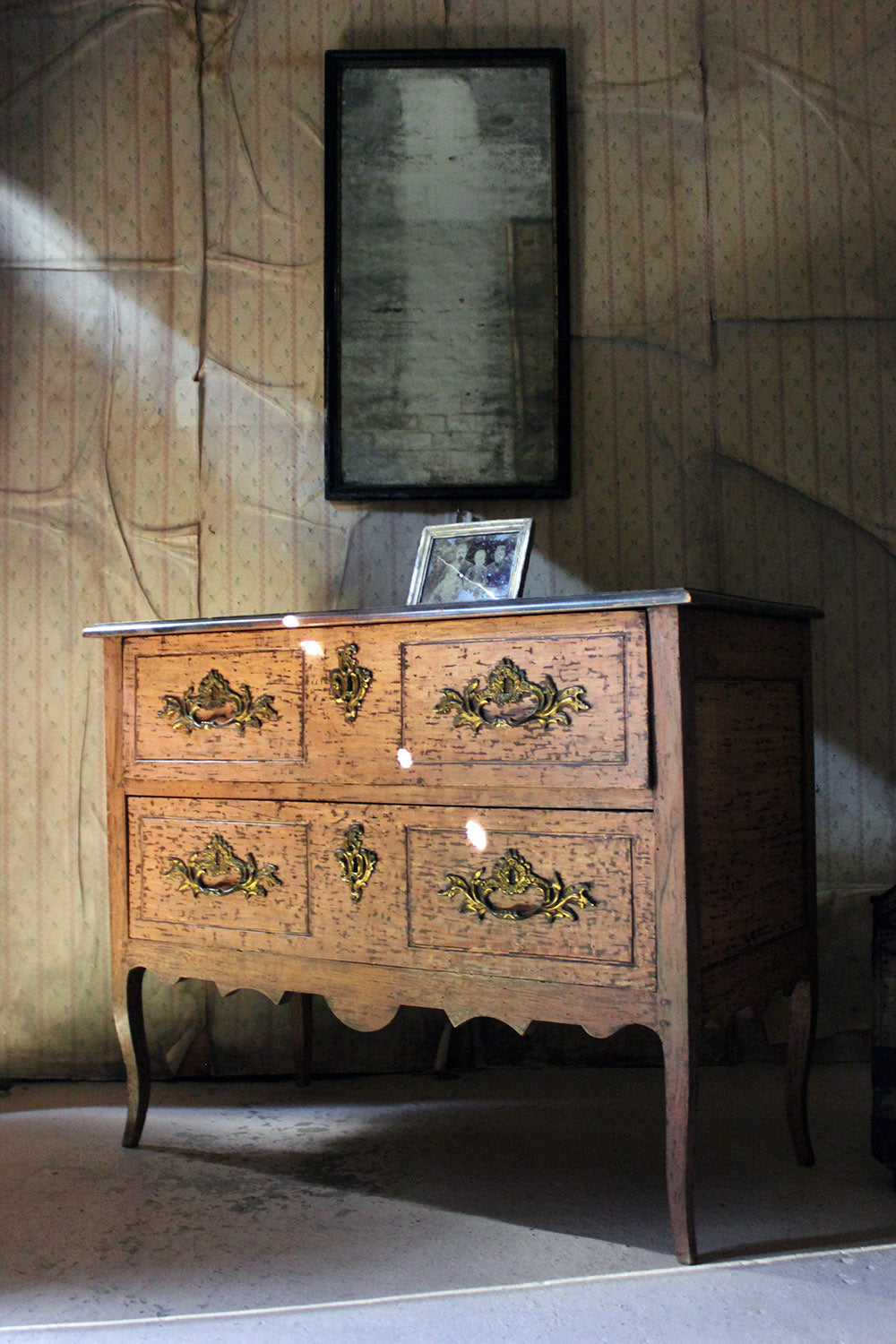 A French Louis XV Style Period Painted Pine Commode c.1890