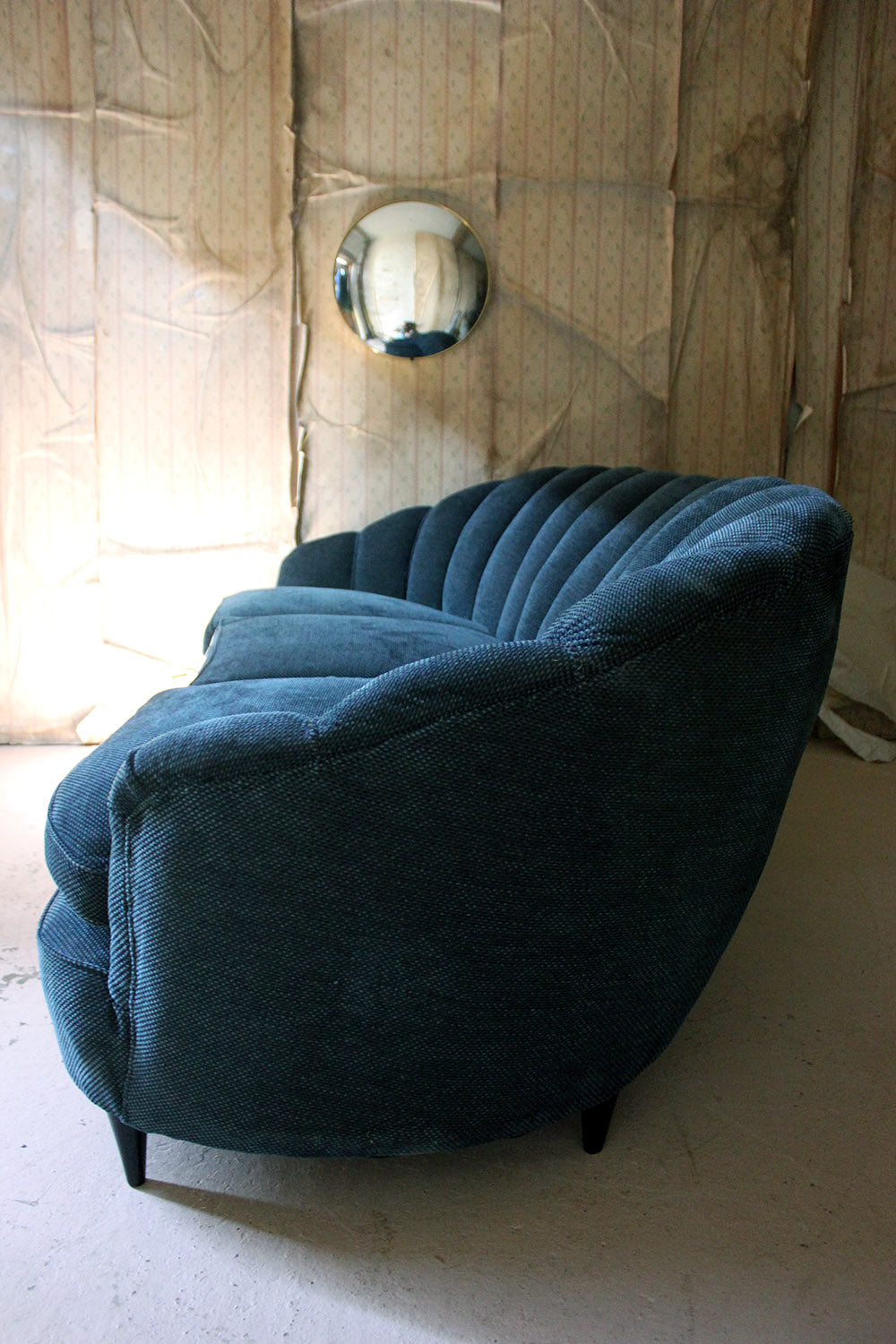 A French Shell Backed & Ebonised Sofa c.1930