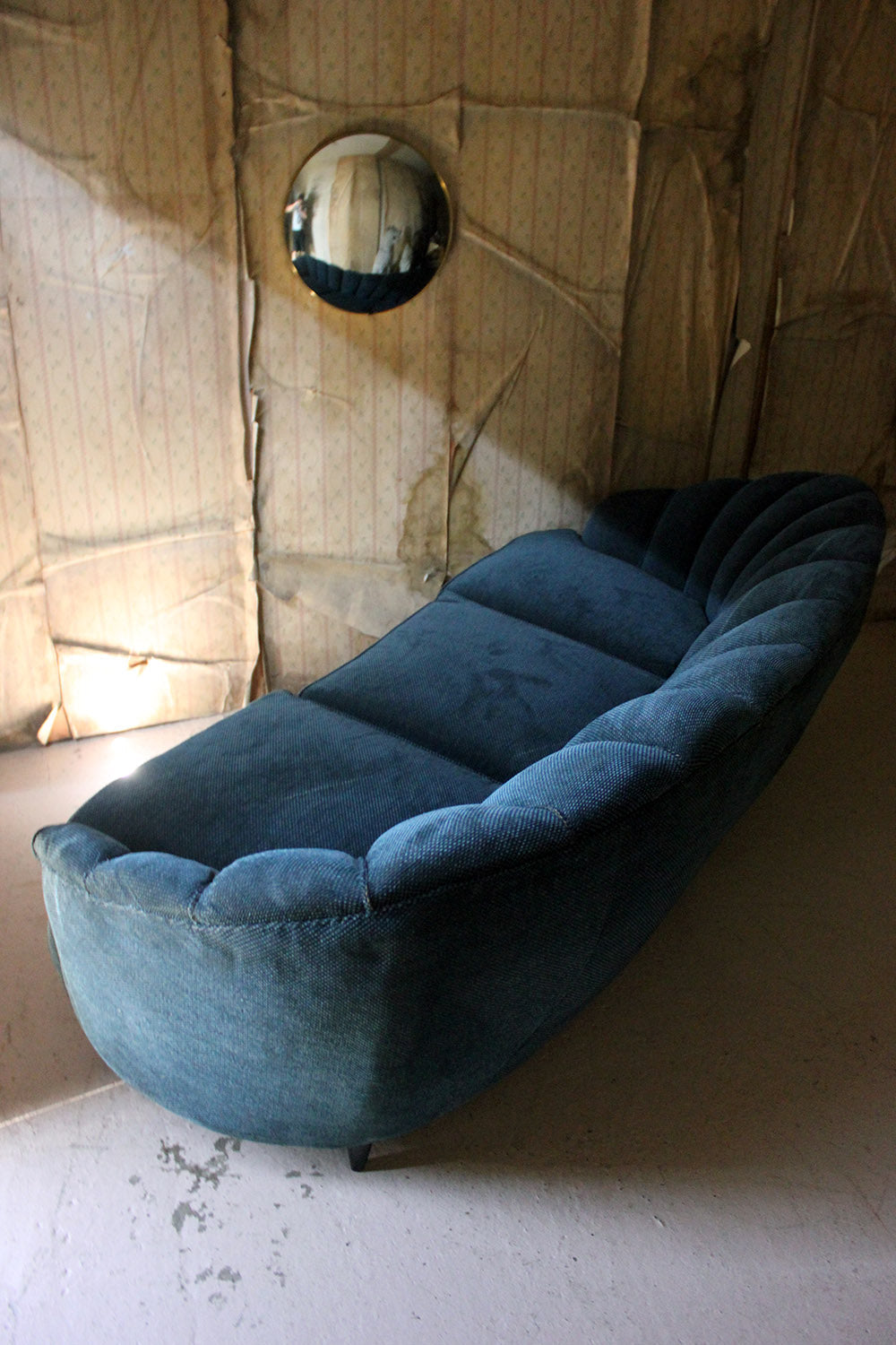 A French Shell Backed & Ebonised Sofa c.1930