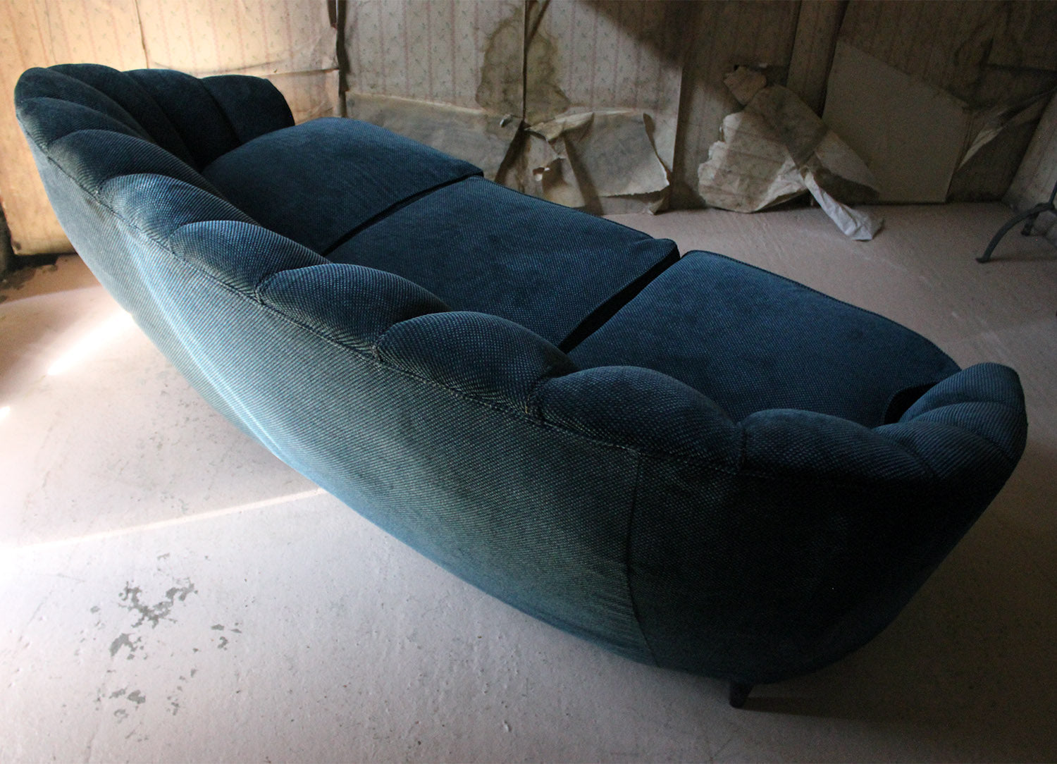 A French Shell Backed & Ebonised Sofa c.1930