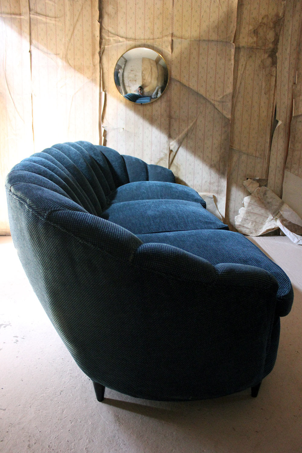 A French Shell Backed & Ebonised Sofa c.1930