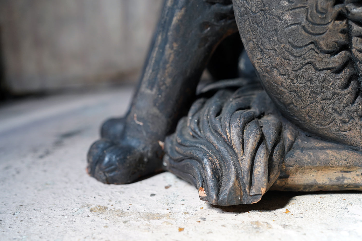 A French Animalier Bronzed Terracotta Sculpture of a Dog c.1900