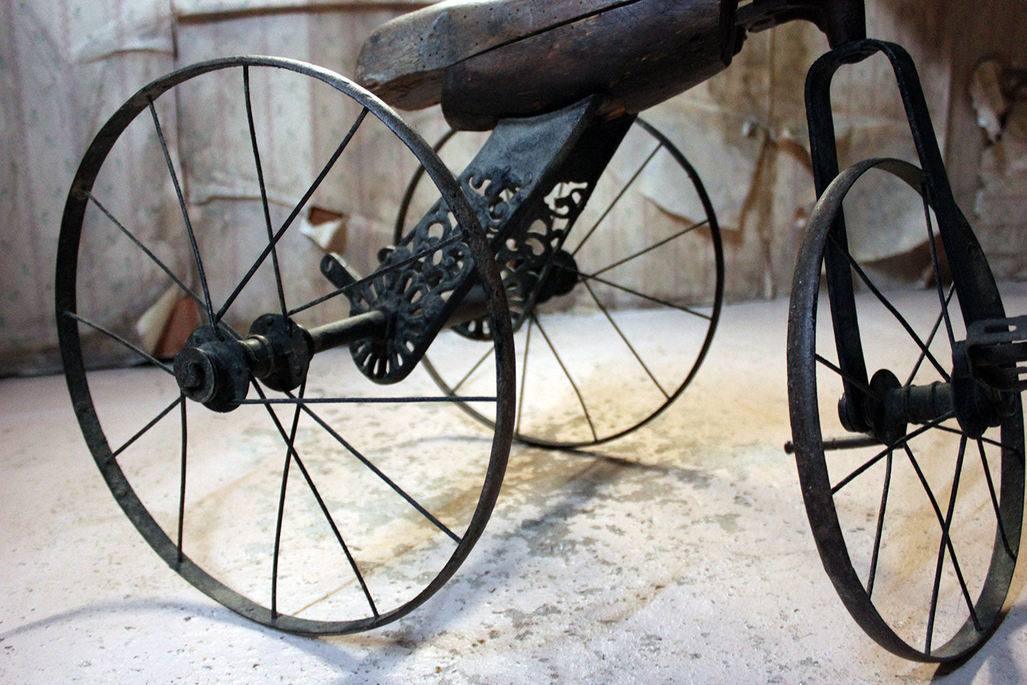 A 19thC French Childs Horse Velocipede Tricycle c.1870