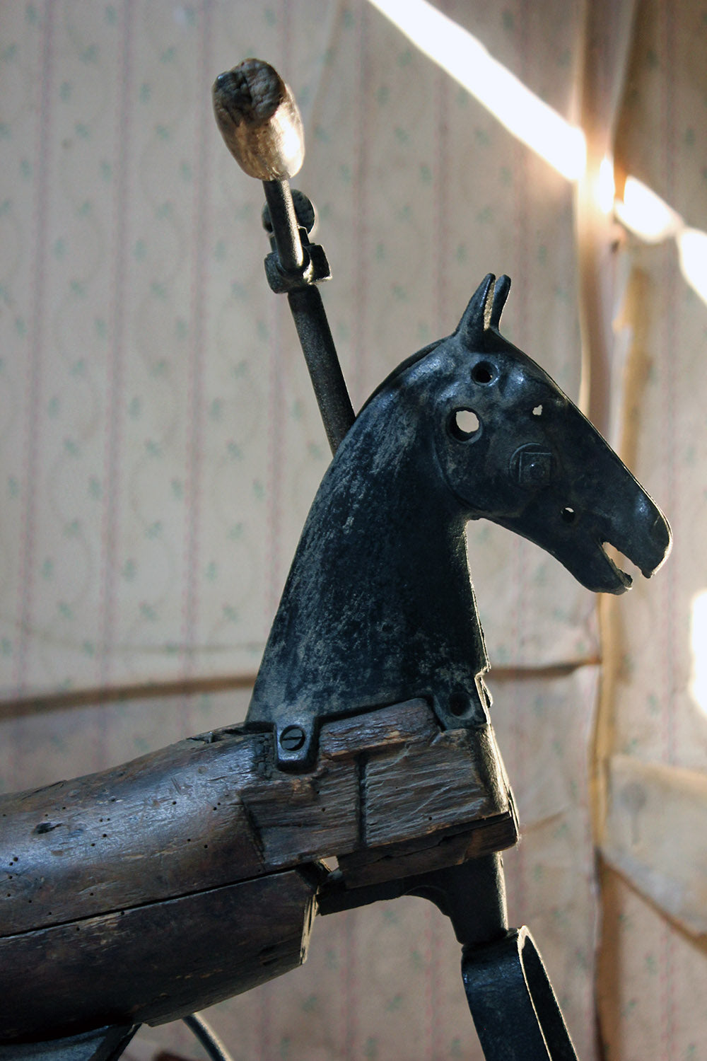 A 19thC French Childs Horse Velocipede Tricycle c.1870