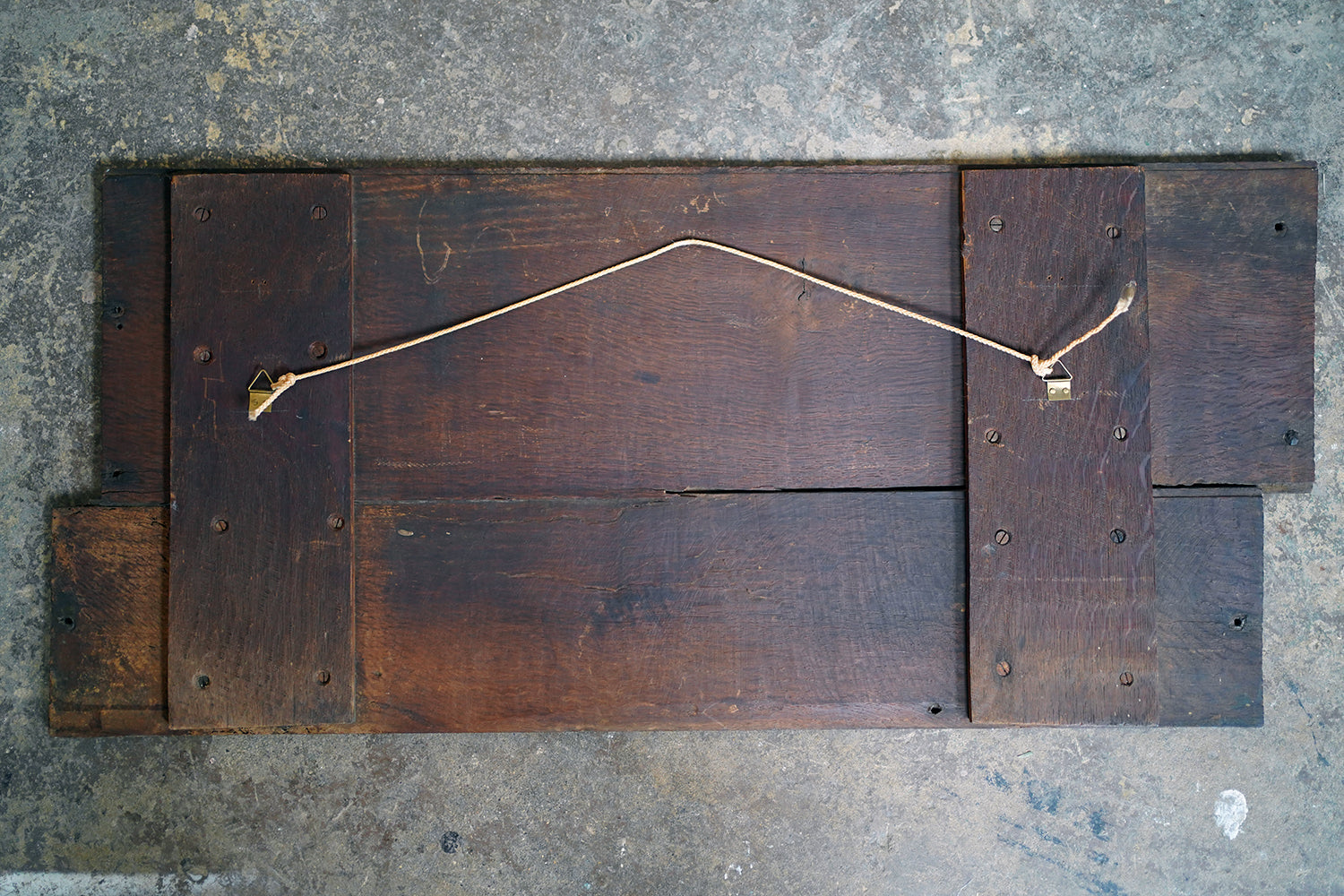 A Fragmentary Early-Victorian Painted Pine Drapers & Undertakers Sign c.1850-60