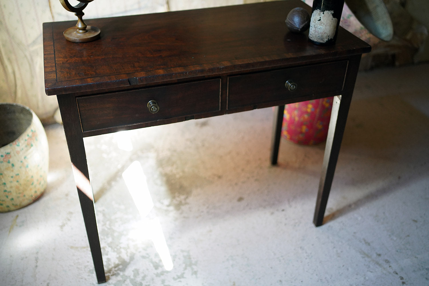 A George III Period Mahogany Side Table c.1800