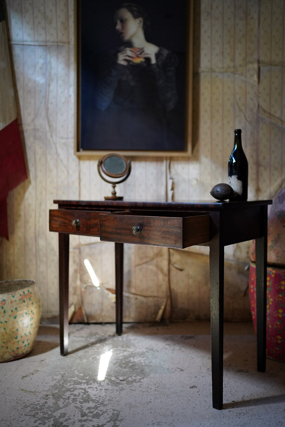 A George III Period Mahogany Side Table c.1800
