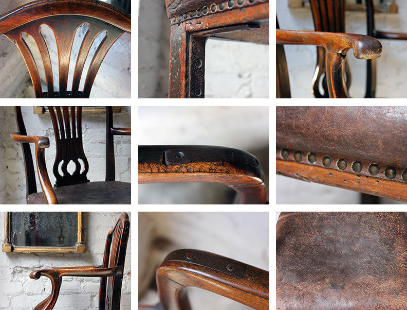 A Charming George III Carved Mahogany Elbow Chair c.1770