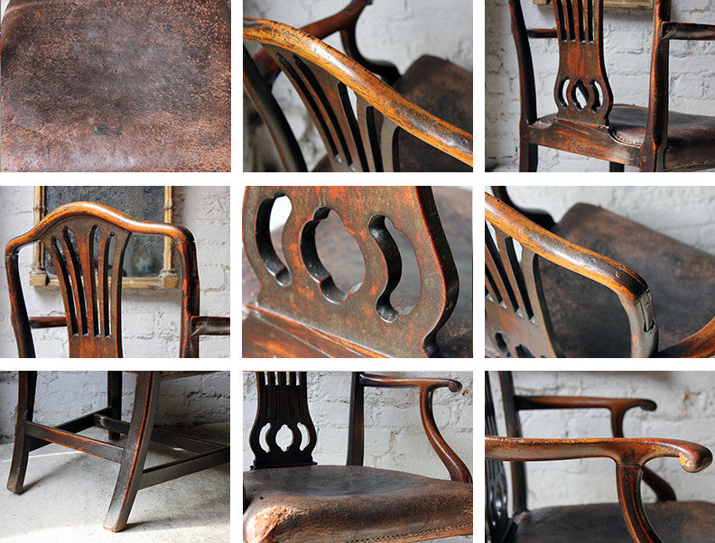 A Charming George III Carved Mahogany Elbow Chair c.1770